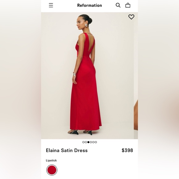 Reformation Silk Elaina Dress - Picture 2 of 8